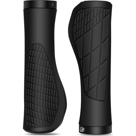 Fahrradlenkergriffe – Mountainbike-lenkerendkappen Aus Gummi Und Silikon – Hornförmige Fahrradgriffe – Griffzubehör – Lenkerabdeckungen (13,3 X 4,6 X 3,2 Cm)