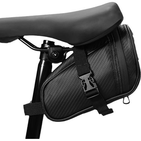 Fahrradsatteltasche, Satteltasche Für Unter Den Sattel, 3d-fahrradsatteltasche Für Mountainbikes, Schwarz
