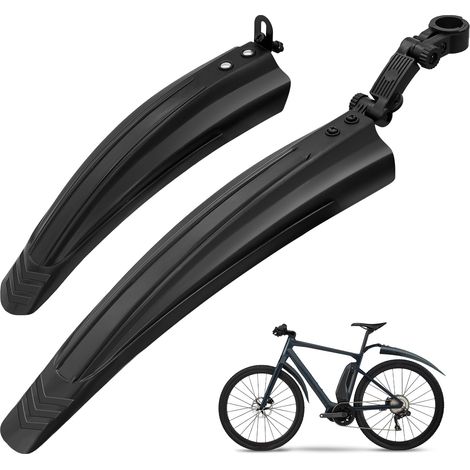 Fahrradschutzblechset, Tragbare Und Verstellbare Schutzbleche Für Vorder- Und Hinterrad Für Rennräder Mit Mountainbike-reifen, Geeignet Für Rennräder Mit Mountainbike-reifen.