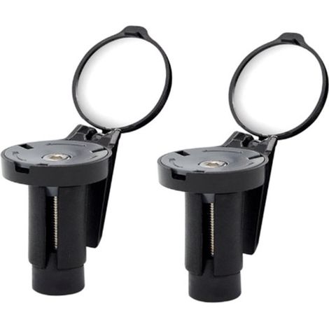 Fahrradspiegel – Lenkerspiegel – Universal – 360° Drehbar – Rund – 37 X 33 Mm – Acryl + Abs-kunststoff – Schwarz