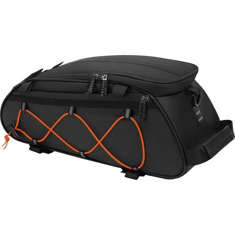 Fahrradtasche Mit 2 Herausnehmbaren Taschen – Wasserdichte, Isolierte Kühltasche Für Den Gepäckträger – Isolierte Fahrradtasche Mit Schultergurt – Schwarz