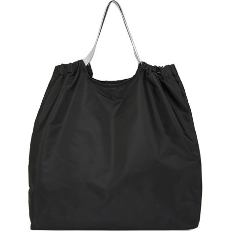 Faltbare Einkaufstasche – Großes Fassungsvermögen, Wasserdicht Und Strapazierfähig – Handtasche Und Umhängetasche In Einem – Schwarz