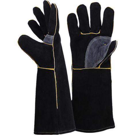 Feuer- Und Hitzebeständige Handschuhe – Geeignet Für Kamine, Öfen, Backöfen, Grills Und Mehr – 40 Cm