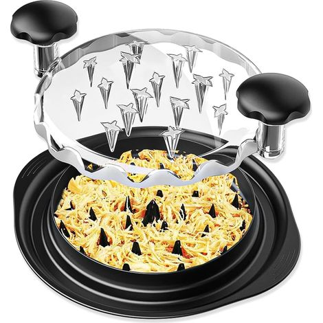 Fleischwolf Für Hähnchen, Schweinefleisch Und Rindfleisch, Ergonomischer Griff, Bpa-frei, Großer Handwolf, Manueller Mixer Mit Griffen Und Rutschfestem Boden