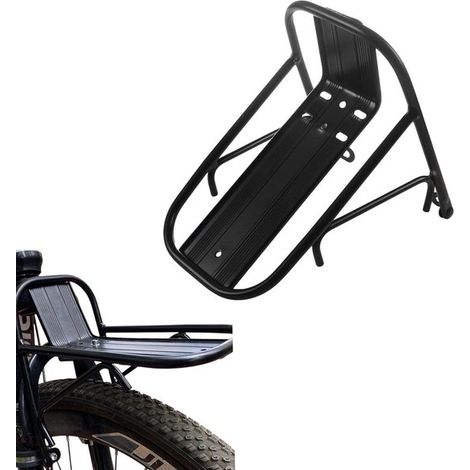 Frontgepäckträger Für Fahrräder, Mountainbike-gepäckträger, Verstellbare Halterung, Geeignet Für Radfahren, Camping, Sport, Reisen (schwarz)