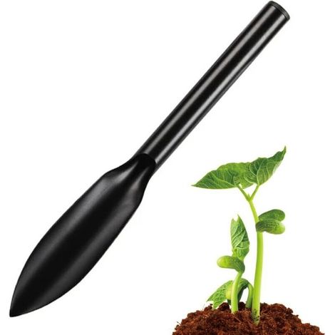 Gartenschaufel – Zum Pflanzen, Jäten, Transportieren, Einebnen, Graben Und Pflanzen – Schwarz – 32 X 4,5 Cm