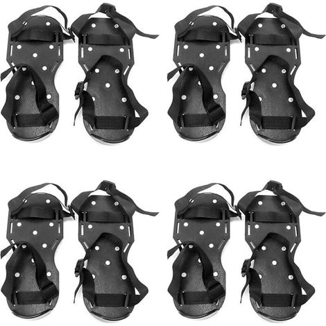 Gartenschuhe – Ideal Für Garten- Und Landschaftsbauarbeiten – Stollenlänge: 2,8 Cm, 4 Paar, Schwarz