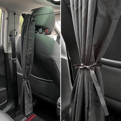 Geeignet Als Sonnenschutzvorhang Im Auto – Sichtschutz, Reisen, Nickerchen, Camping Im Auto, Einfacher, Abnehmbarer Vorhang (schwarz)