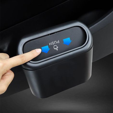 Geeignet Für Autoboxen Mit Deckel, Mini-boxen Vorne Und Hinten, Auto-aufbewahrungszubehör – Tragbar, Praktisch, Auslaufsicher, Schwarz