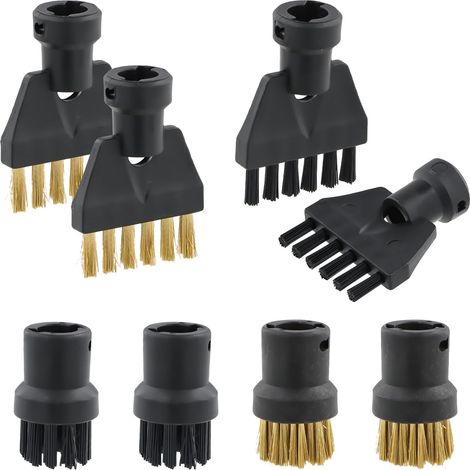 Geeignet Für Ein Set Aus 8 Dampfreinigungsbürsten, Nylon- Und Messingbürsten, Düsen, Zubehör Für Kärcher Dampfreiniger, Ersatzbürsten Für Dampfreiniger Für Küchenmöbel