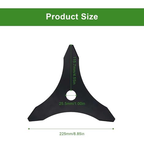 Geeignet Für Universelle Freischneiderklingen – 2 Benzin-freischneiderklingen – Lochdurchmesser 25–4 Mm – Dreizahn-freischneiderscheibe Für Rasenmäher – Klingen