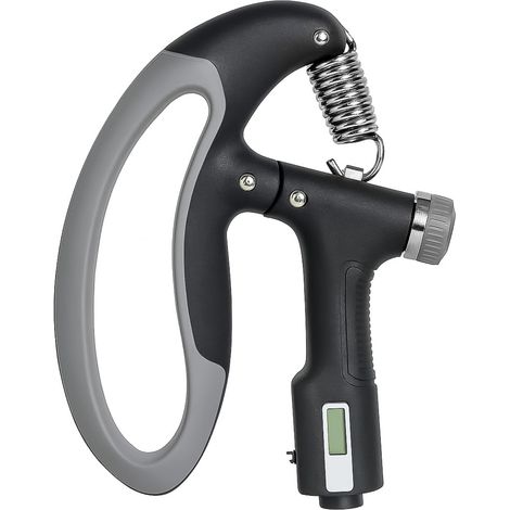 Griffkrafttrainingsgerät 10–100 Kg – Mit Digitalem Zähler, Rutschfesten Griffen Und Einstellbarem Widerstand Für Männer Und Frauen – Ideal Für Fitness – Schwarz