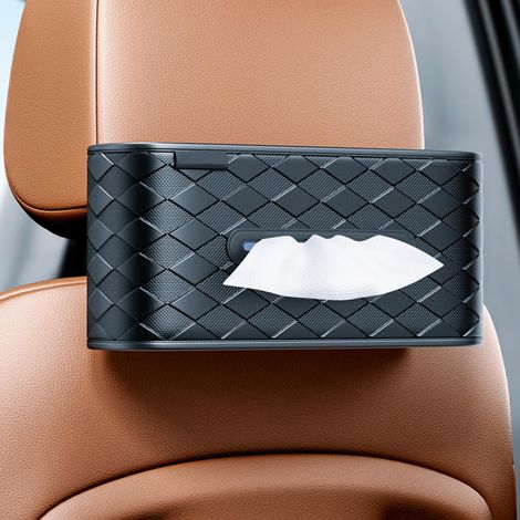 Großer Auto-handtuchhalter Aus Kunstleder – Für Die Rückbank – Bietet Platz Für 80 Bis 160 Handtücher – Luxuriöses Schwarz