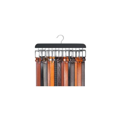 Gürtelhalter Für Bis Zu 42 Gürtel, Gürtelorganizer, Kleiderschrankzubehör Mit 14 Haken, Stabiler Gürtelhalter Aus Holz Für Kleiderschrankorganisation Und Aufbewahrung –