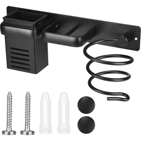 Haartrocknerhalter, Halterung Für Glätteisen Und Haartrockner (ohne Bohren), Organizer Für Haarpflegegeräte Im Badezimmer, Aufbewahrungshalter Für Haarstäbchen Mit Steckerhaken