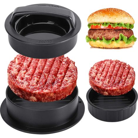 Hamburger-brikettmaschine, Hackfleisch-patty-maschine, Mini-burger-brikettmaschine, Hackfleisch-patty-brikettmaschine Mit Topping, Standard-hamburgerpfanne, Kochwerkzeug