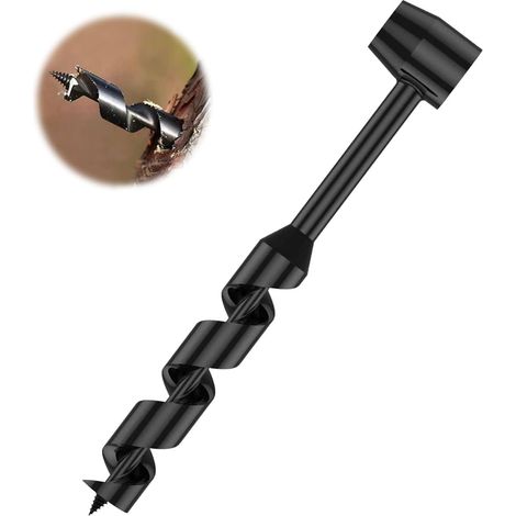 Handbohrmaschine, 25–230 Mm, Tragbare Multifunktions-spiralbohrmaschine, Manuelle Überlebensbohrmaschine, Überlebenswerkzeug Für Wandern, Camping Und Abenteuer