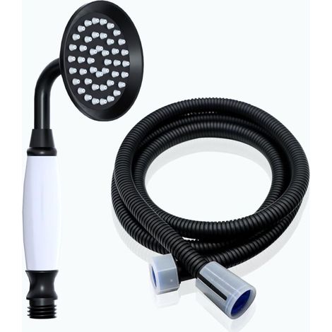 Handbrausekopf, Ideal Für Strand, Wohnmobil, Freibad Usw. – 1 Stück, Schwarz