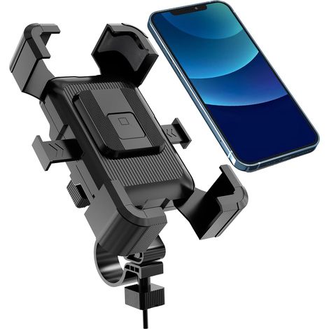 Handyhalterung Für Fahrrad Und Motorrad – Vibrationsdämpfung Der 3. Generation – Sekundenschnelle Befestigung – Robust – Für Smartphones Von 4,7 Bis 7,1 Zoll
