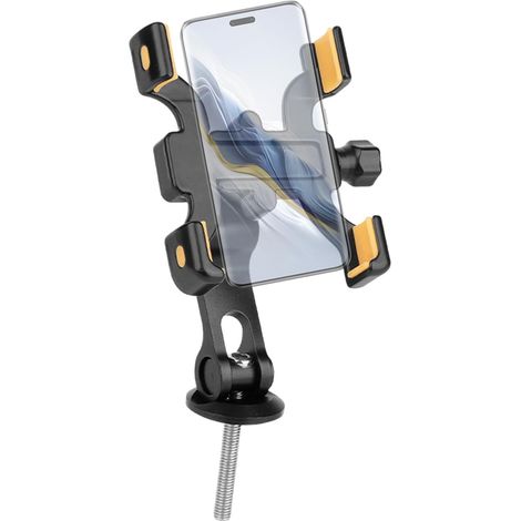 Handyhalterung Für Motorradlenker: 360° Drehbare, Sichere Und Verstellbare Halterung, Kompatibel Mit Motorrädern Und Mobiltelefonen Von 6 Bis 9,5 Cm.