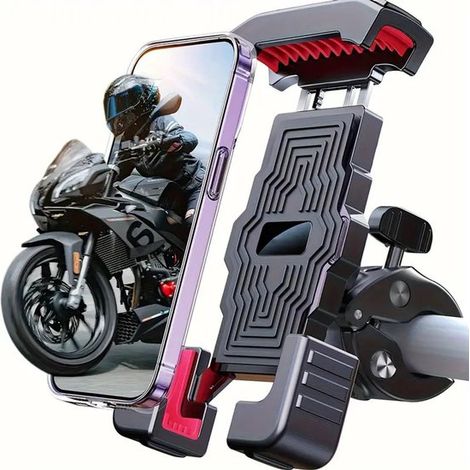 Handyhalterung Für Motorräder - Handyhalterung Für Fahrräder - Handyhalterung Für Mountainbikes - Stoßfeste Handyhalterung Mit Bildstabilisierung