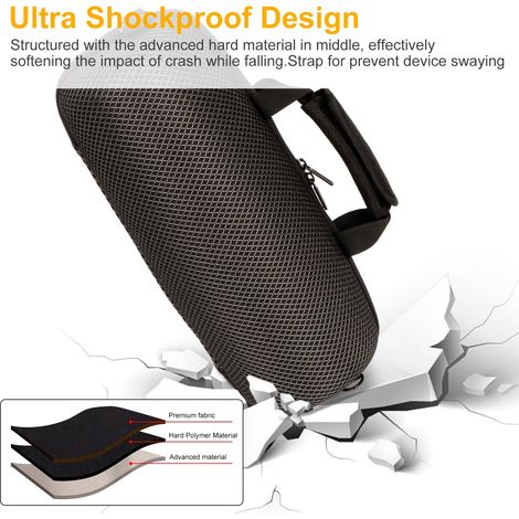 Hartschalenkoffer Zum Schutz Der Jbl Xtreme 4/xtreme 3 Bluetooth-lautsprecher, Reisetasche Mit Stauraum, Inklusive Ersatz-schultergurt, Ladeadapter Und Zubehör (schwarz).