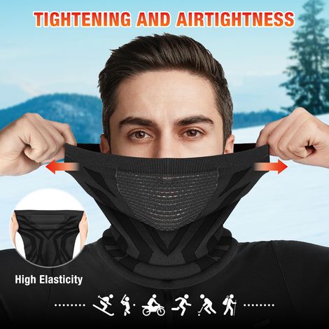 Herren-nackenwärmer, Atmungsaktive Und Winddichte Motorrad-sturmhaube, Multifunktionaler Winterschal Mit Schnalle, Ideal Zum Skifahren, Radfahren, Motorradfahren Und Laufen.