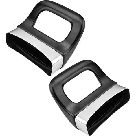 Hitzebeständiger Bakelit-seitengriff Mit Zwei Befestigungslöchern (68 Mm) Und Edelstahlrand – Abnehmbares Zubehör Für Töpfe Und Pfannen (2er-set)