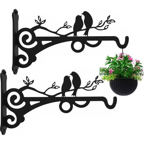 Hochleistungsfähige Hängekorbhalterungen Für Pflanzen, Stabile Metallaufhänger Für Die Innen- Und Außendekoration, Wandhaken Für Gartenblumen/windspiele/laternen/lichter/vogelfutterhäuser Usw.