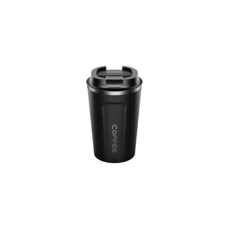 Hochwertiger Edelstahl-reisebecher – Thermoskanne – Teebecher – 380 Ml – Schwarz