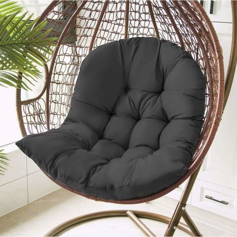 Hängendes Rattan-stuhlkissen 80 X 120 Cm – Abnehmbarer Polyesterbezug – Optimaler Komfort Für Garten Und Terrasse