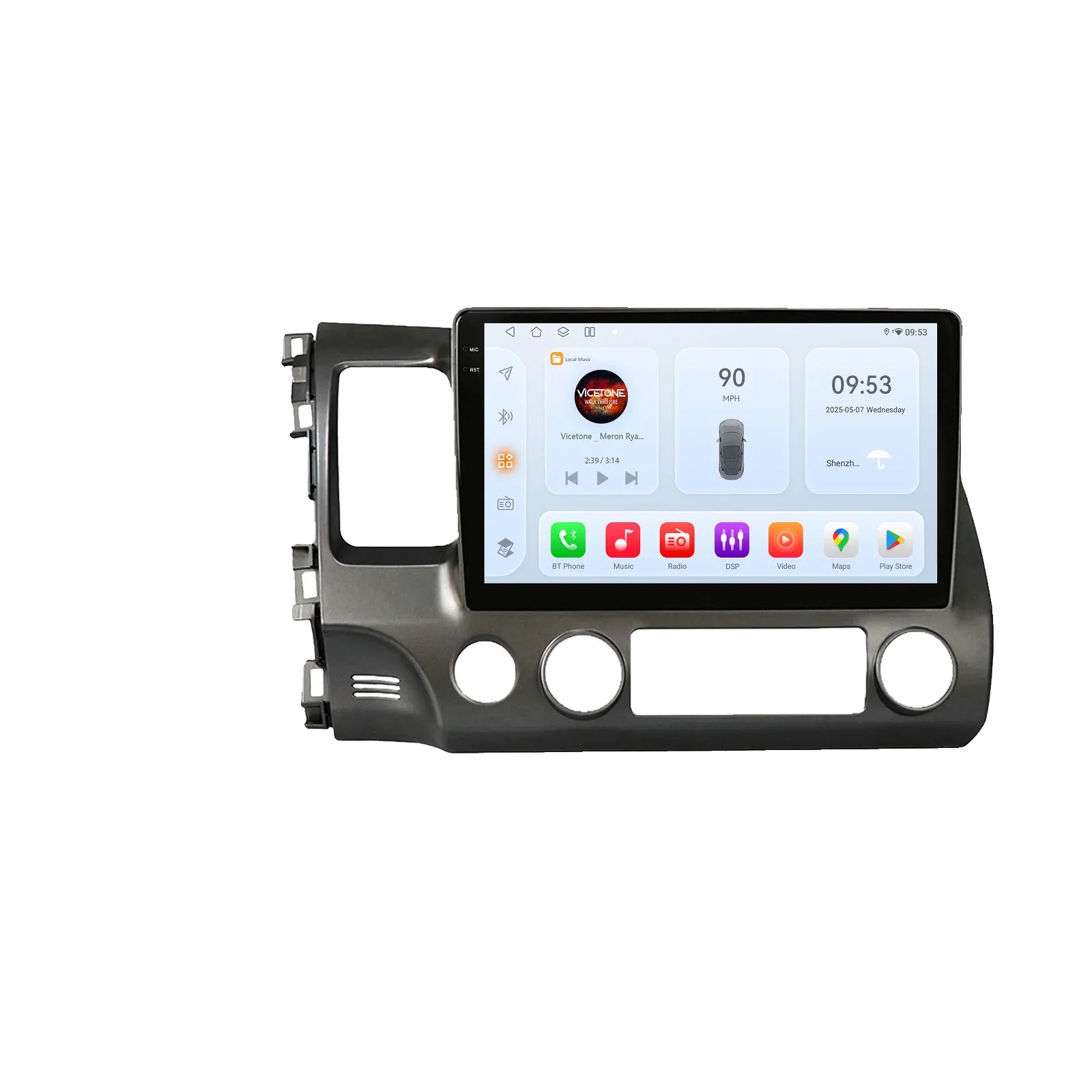 Autoradio, Multimedia-erlebnis, Touchscreen-oberfläche, Kompatibel Mit Honda Civic 2006-2011, Qs8 (8 Kerne-8g 128g)
