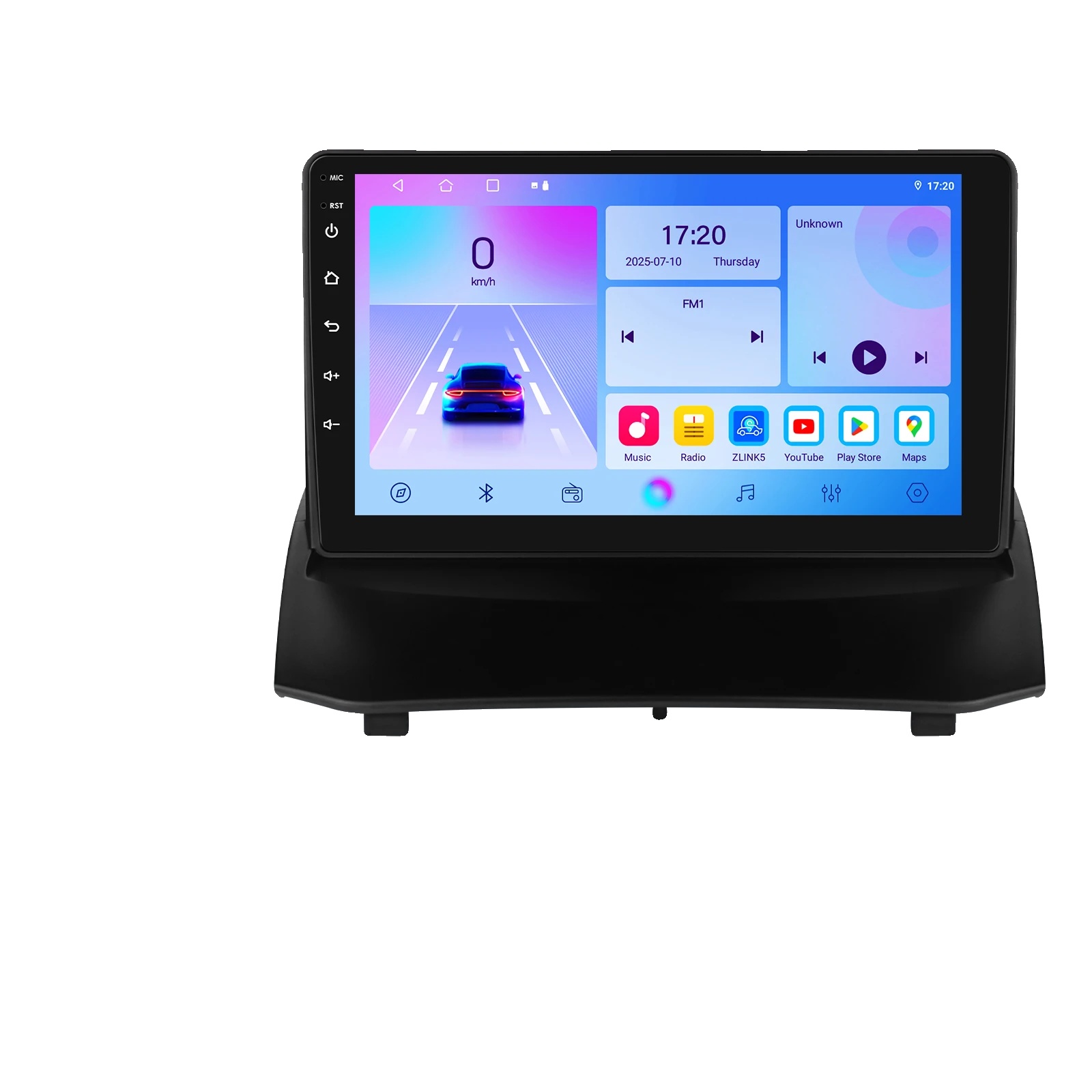 Carplay, Standardgröße, Navigationssystem, Kompatibel Mit Ford Fiesta 2009 - 2017, T2-cp(4core 2g 32g)