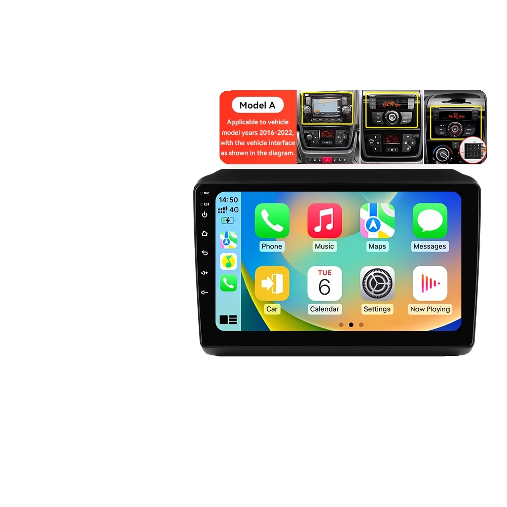 Carplay, Intelligente Konnektivität, Kompatibel Mit Fiat Ducato 3, Citroen Jumper 2, Peugeot Boxer 2 2016 - 2022, P4cp A