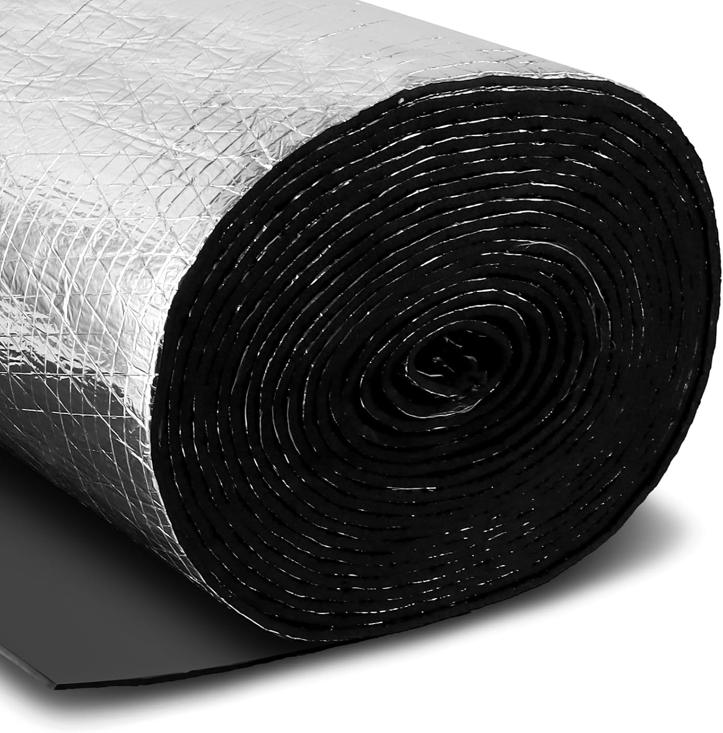 Selbstklebende Wärmedämmung – 1 Rolle – Aluminium Und Gummi – Reflektierend Und Wasserdicht – Für Wände, Böden Und Dachböden – 32 Cm X 10 M