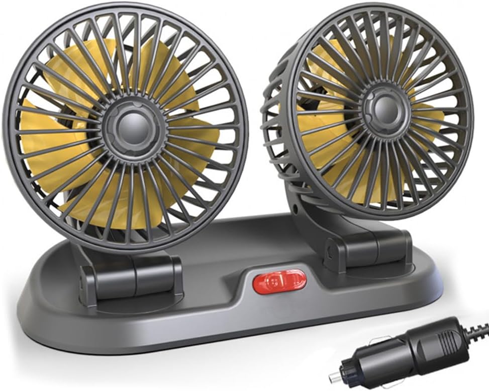 Doppelkopf-autolüfter – 2 Stück – Abs – 360°-drehung – Suv, Wohnmobil – 26,5 X 15 X 9,5 Cm