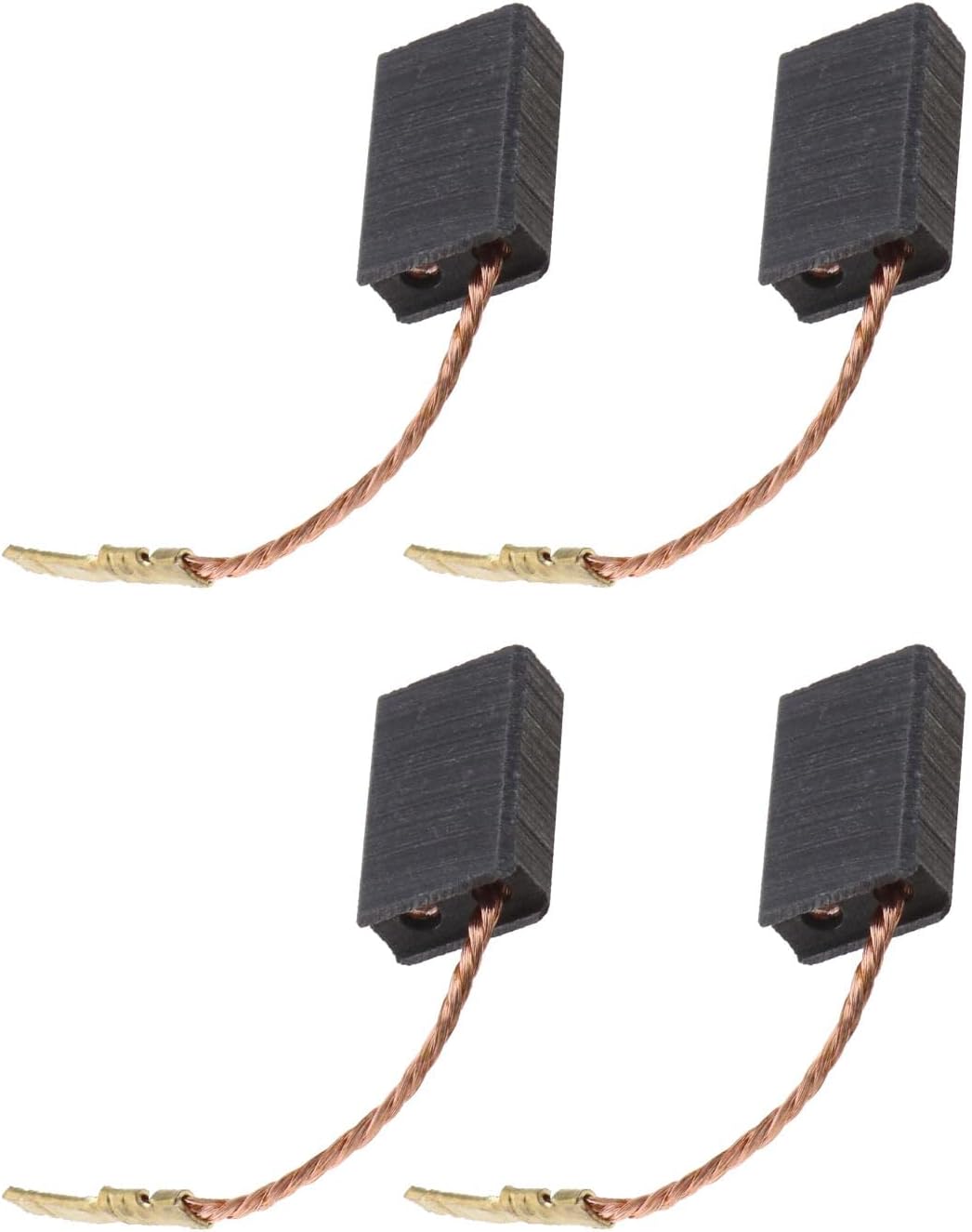 Kohlebürsten – 2 Paare – Kohlenstoff Und Metall – Automatischer Stopp – Für Kress Elektrowerkzeuge – 5 X 10 X 16 Mm