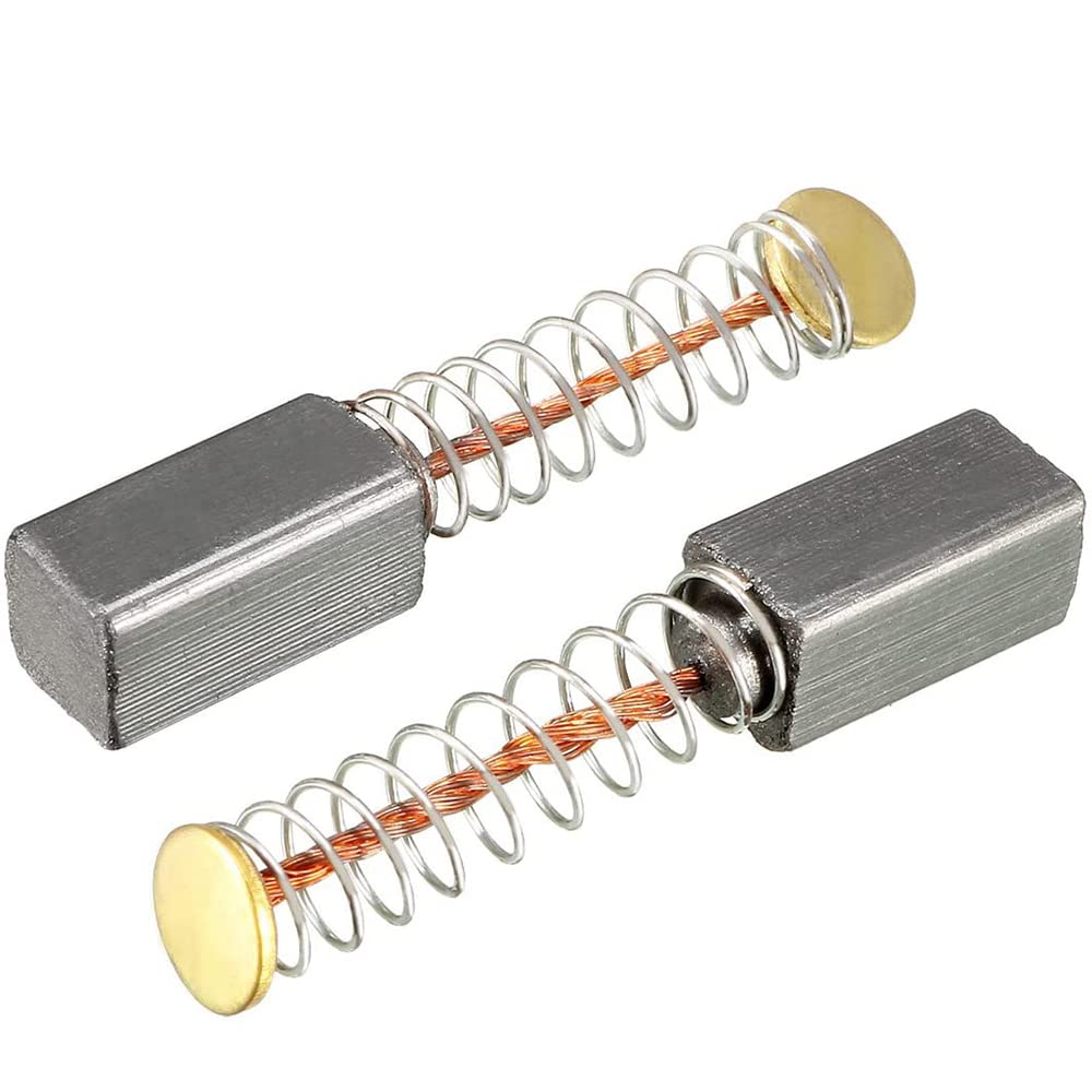 Kohlebürsten – 20 Stück – Kohlenstoff Und Metall – Für Elektromotoren – Elektrowerkzeuge – 13 X 8 X 5 Mm