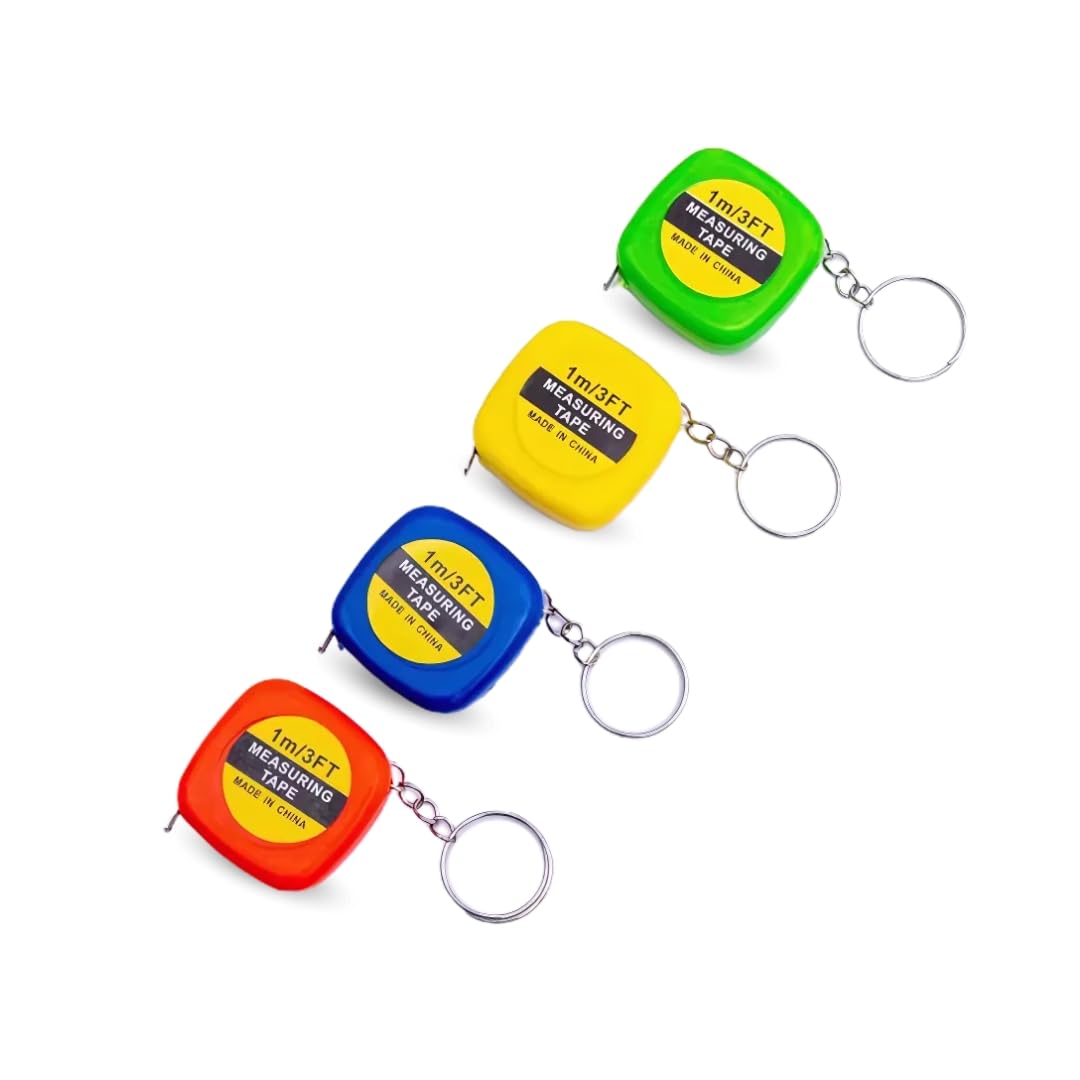 Mini-maßband – 4er-pack – 1 Meter – Flexibel – Für Boule Und Nähen – Farben Zufällig