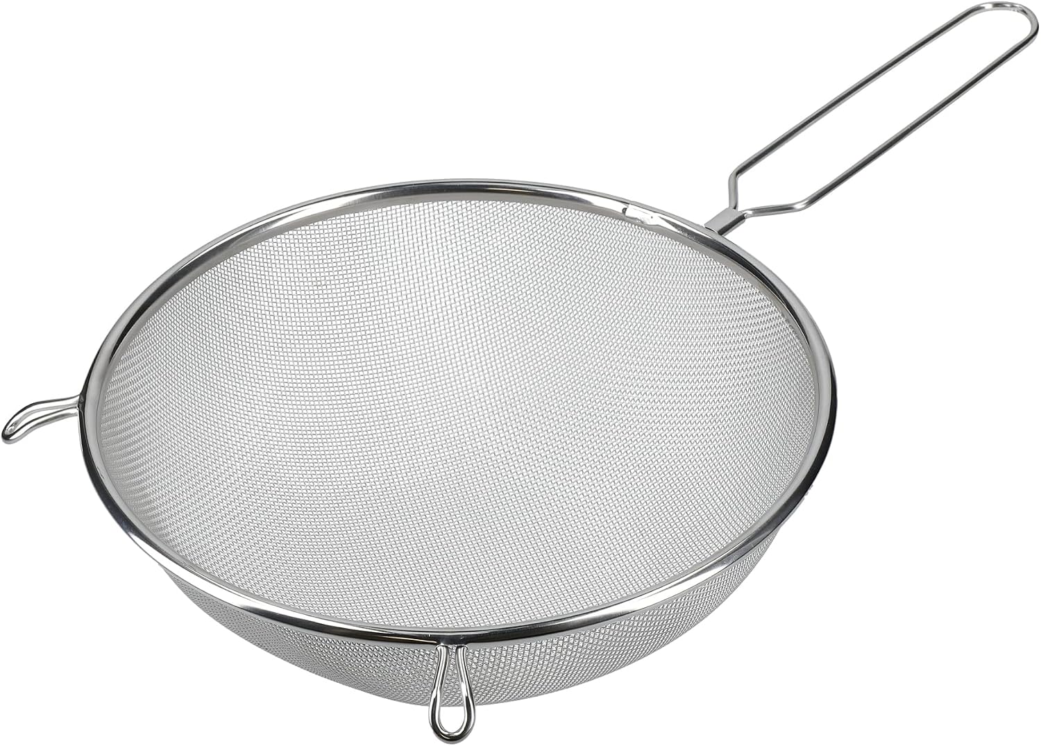 Sieb – 1 Stück – Edelstahl – Feinmaschig, Mit Seitlichen Haken – Für Den Täglichen Gebrauch In Der Küche – 25 Cm