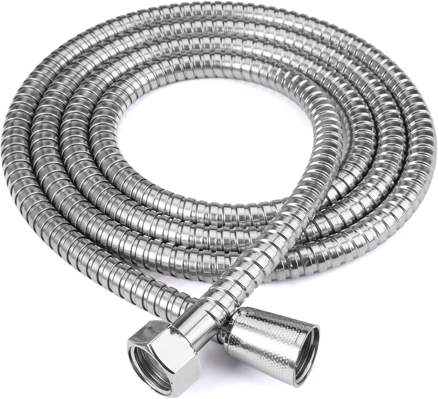 Duschschlauch – 1 Stück – Edelstahl – Verdrehsicher G1/2 – Badezimmer – 200 Cm, Chrom