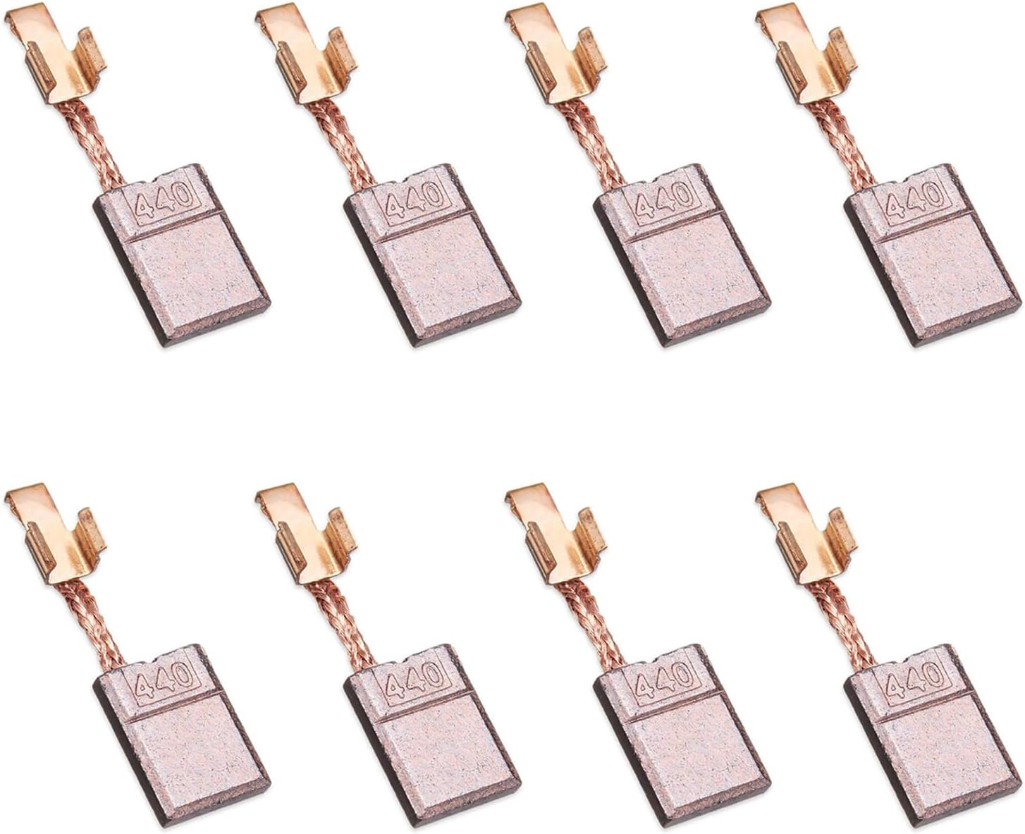 Kohlebürsten – 8 Stück – Kupfer – Für Makita Cb440 Motor – Akkuschrauber – 13 X 10 X 3 Mm