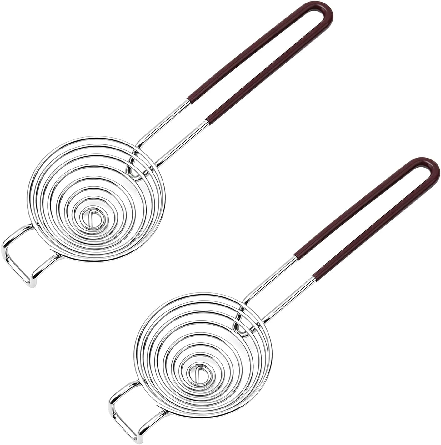 Eiertrenner – 2er-set – Edelstahl – Schnelle Filtration – Zum Backen Und Kochen – Mit Langem Griff