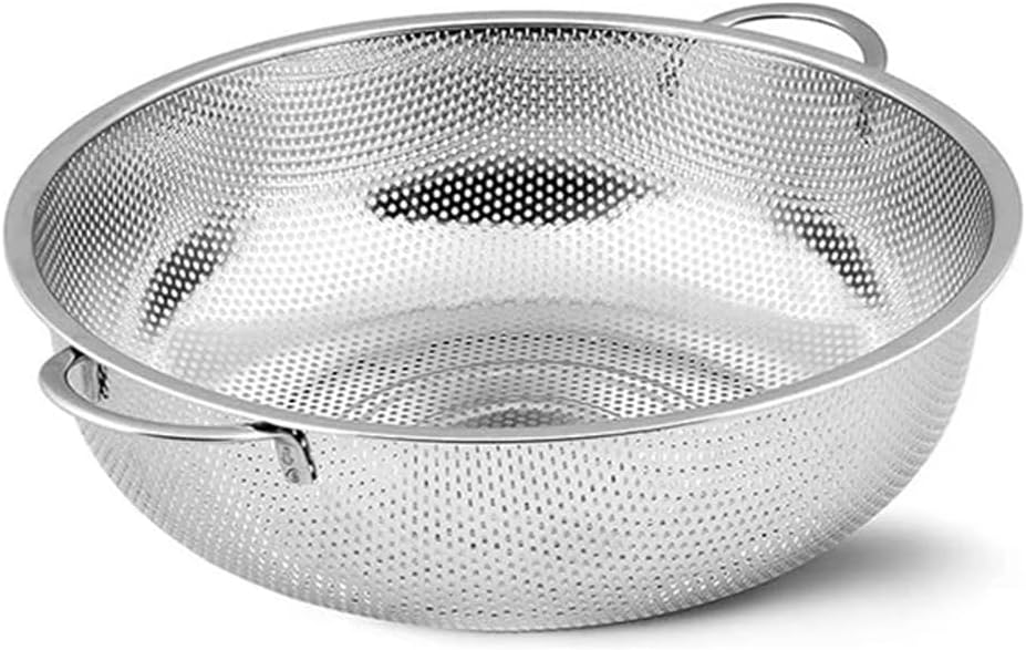 Küchensieb – 1 Stück – Edelstahl – Mikroperforiert – Reis, Nudeln, Gemüse – Ø 25 Cm