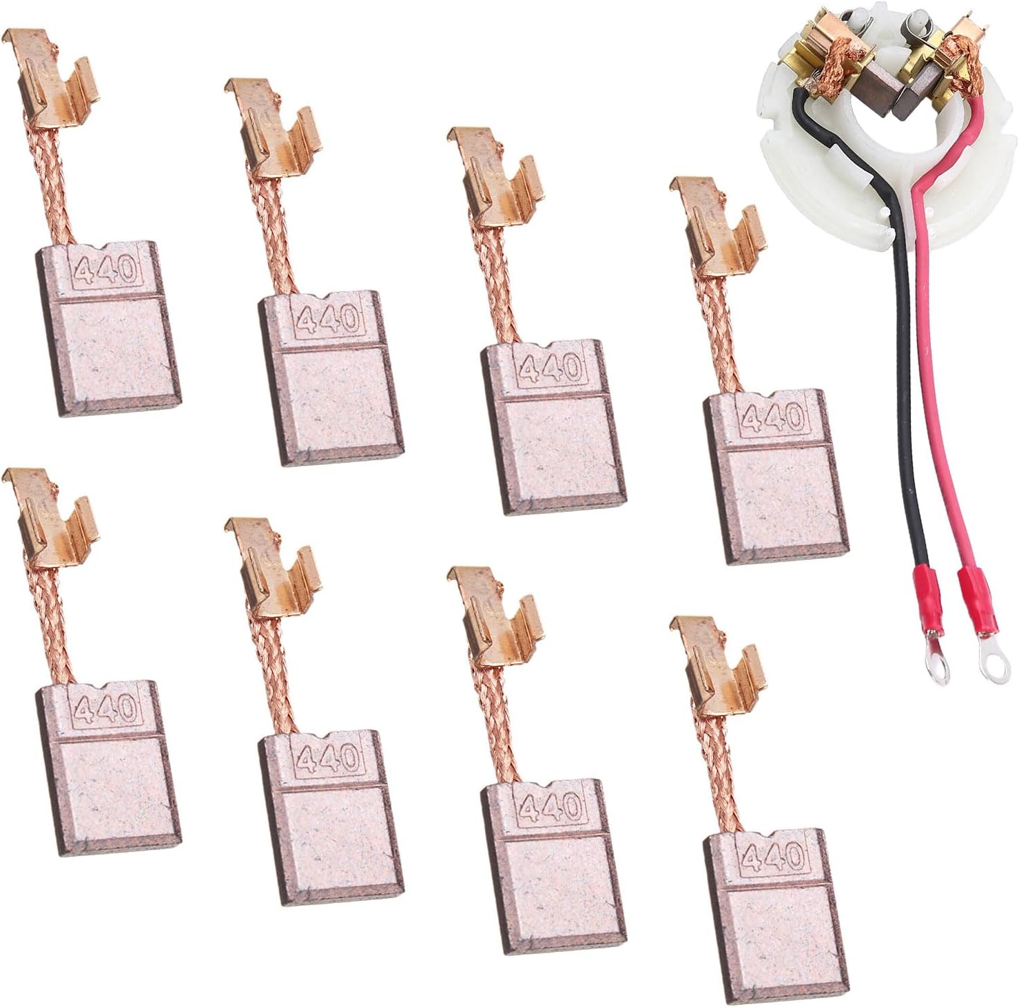 Kohlebürsten – 8 Stück – Graphit Und Kupfer – Für Elektromotoren – Makita Bohr- Und Akkuschrauber – 13 X 10 X 3 Mm