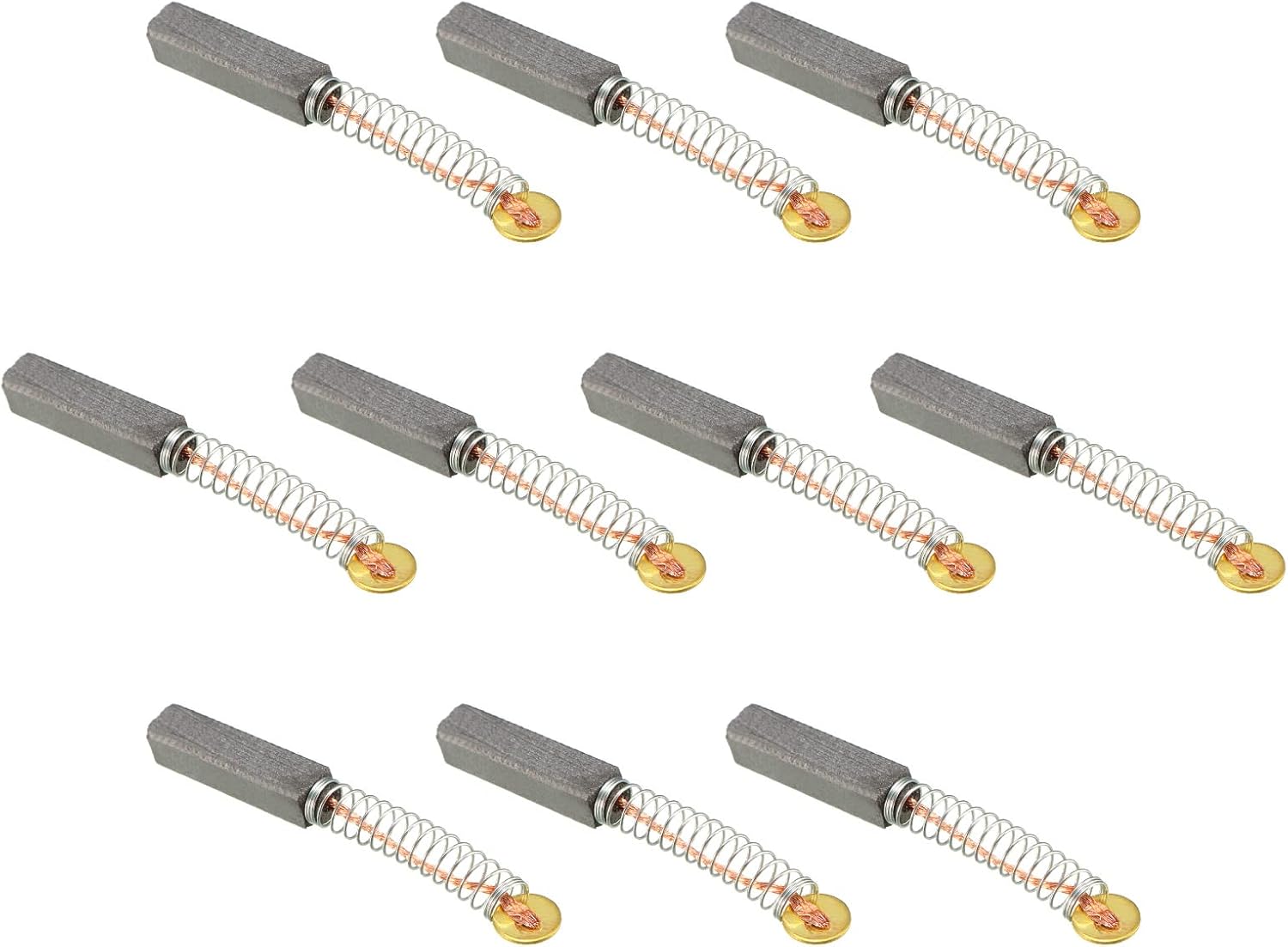 Kohlebürsten Für Motoren – 15 Stück – Kohlenstoff Und Metall – Für Elektrowerkzeuge – Schleifmaschine, Bohrmaschine, Säge – 20 X 5 X 5 Mm