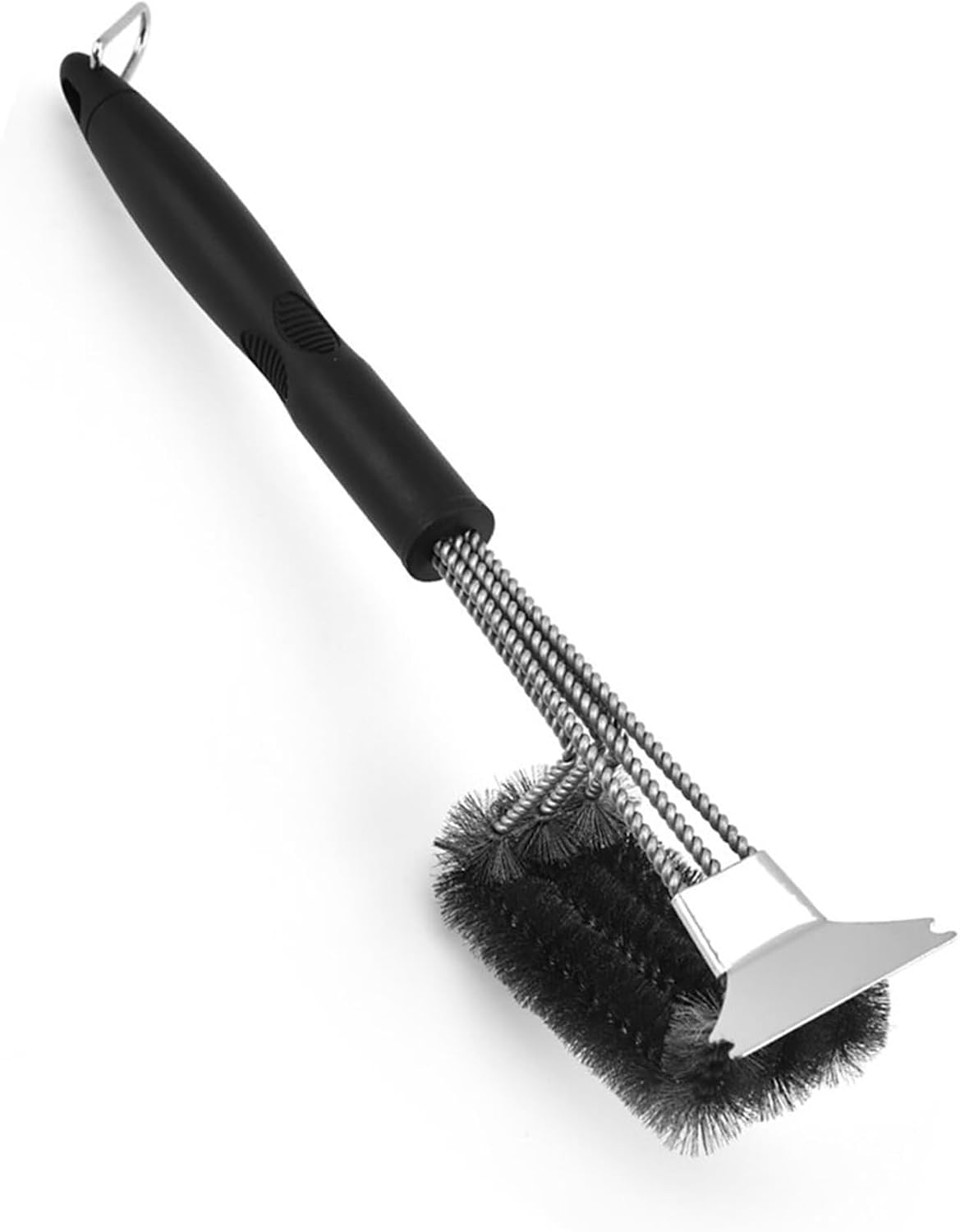 2-in-1 Grillreinigungsbürste – Edelstahl – Polypropylengriff – Für Holzkohle-, Gas- Und Elektrogrills – 40,2 X 5 Cm