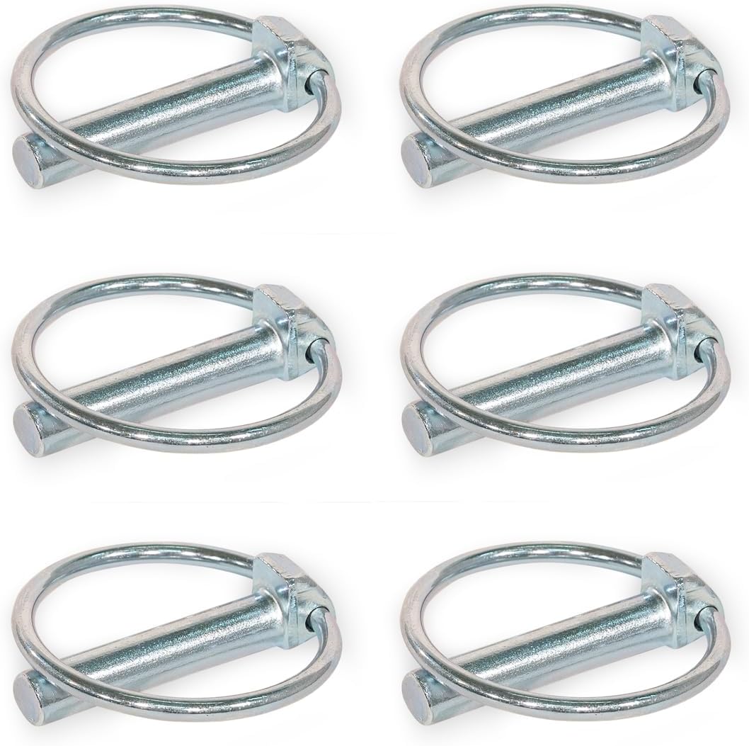Splint – 6er-pack – Verzinkter Stahl – Sichere Befestigung Von Achsen Und Schrauben – Mechanische Und Industrielle Anwendungen – 4,5 X 40 Mm