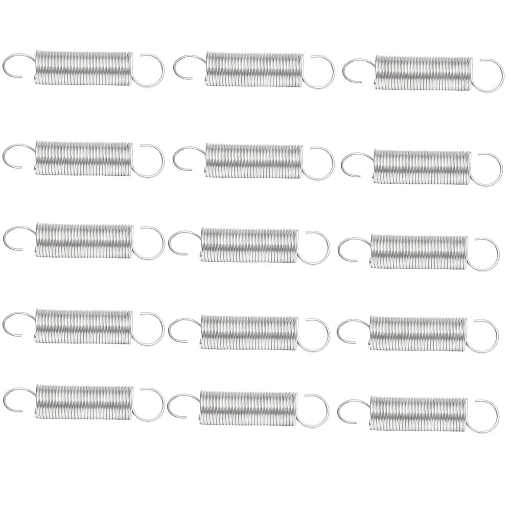 Zugfedern – 15er-pack – Edelstahl 304 – Doppelhaken Für Reparaturen – Garten Und Industrie – 1,2 X 8 X 50 Mm