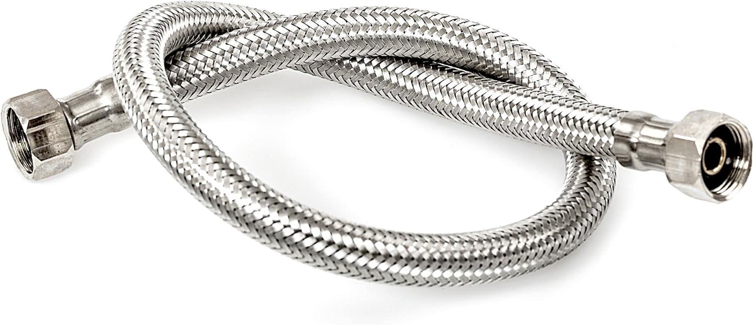 Flexibler Wasserhahnschlauch – 1 Stück – Edelstahl – 3/8"-innengewinde – Bad Und Küche – 20 Cm
